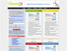 Tablet Screenshot of chemistry24.com